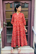 Machli printed cotton kurta