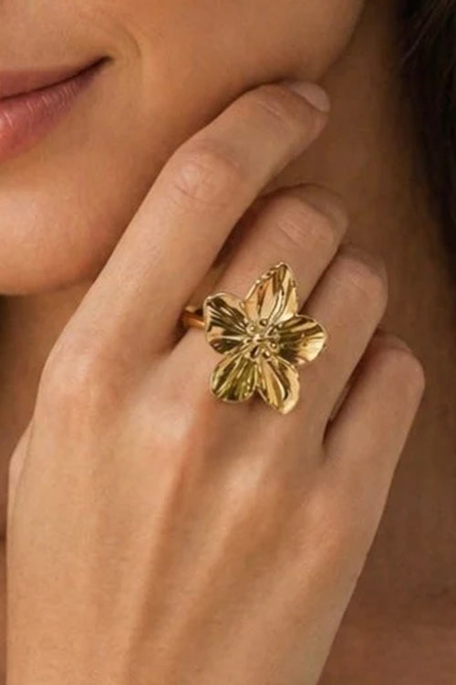 Anti Tarnish adjustable ring