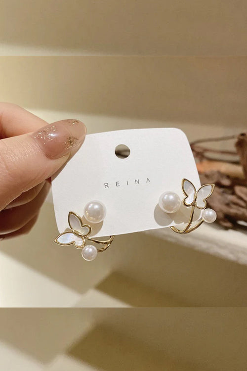 Anti-Tarnish Butterfly Stud Earrings (E-01)