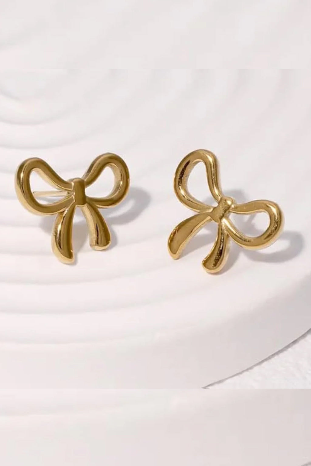 Anti-Tarnish Bow Earring (E-02)