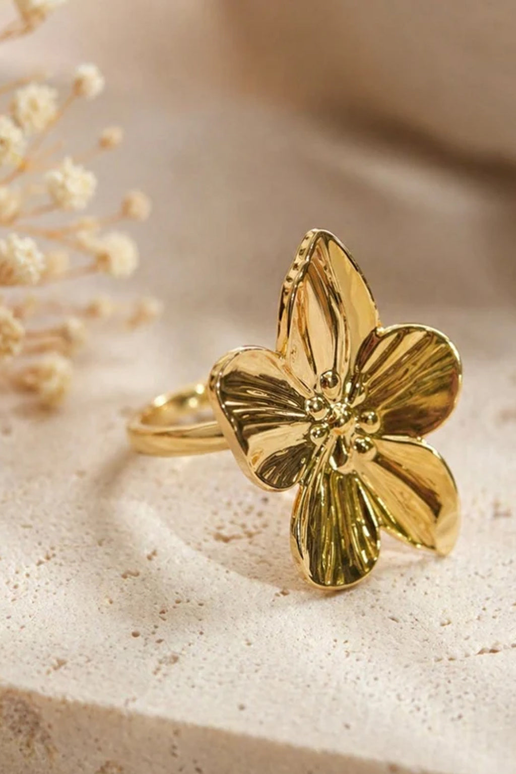 Anti Tarnish adjustable ring