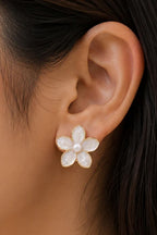 Anti-Tarnish Flower Stud Earrings (E-03)