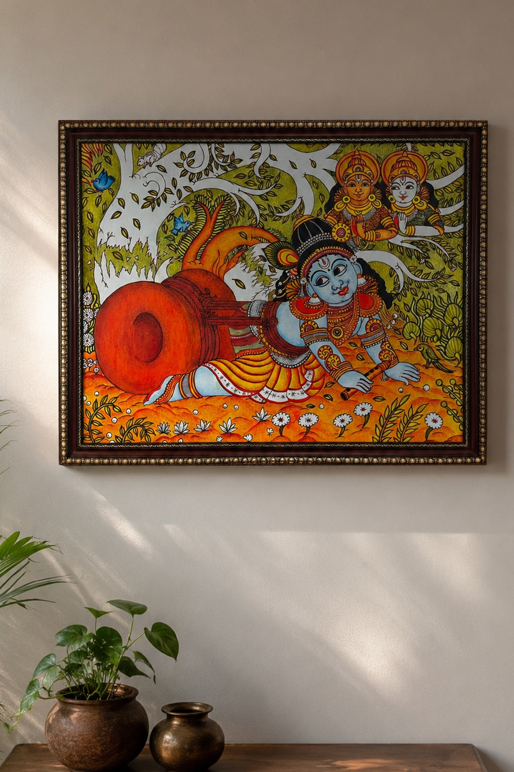 Kerala Mural painting on Canvas
