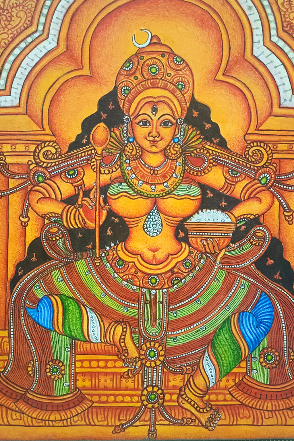 Kerala Mural painting on Canvas